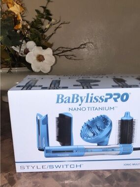 BaBylissPRO Nano Titanium Style/Switch Multi-Styling Tool - Blue